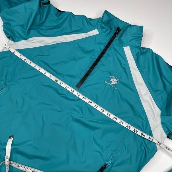 Sunice Jacket Windbreaker Typhoon Teal 1/4 Zip Golf Coastal Pebble Beachy Preppy - Picture 11 of 16